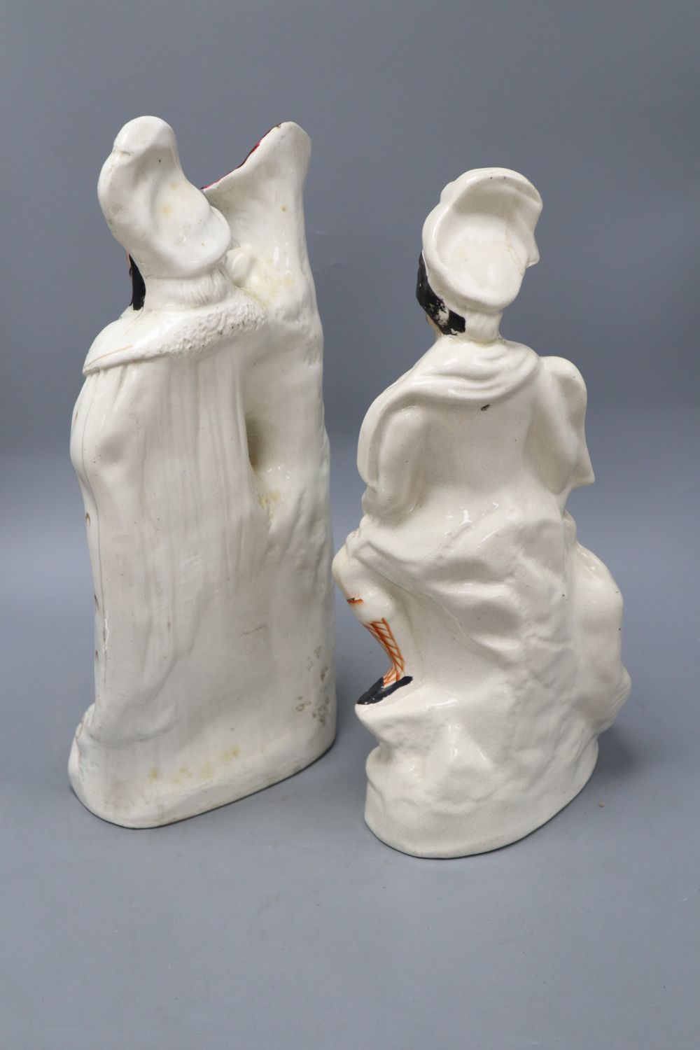 Two Staffordshire pottery Highland figures